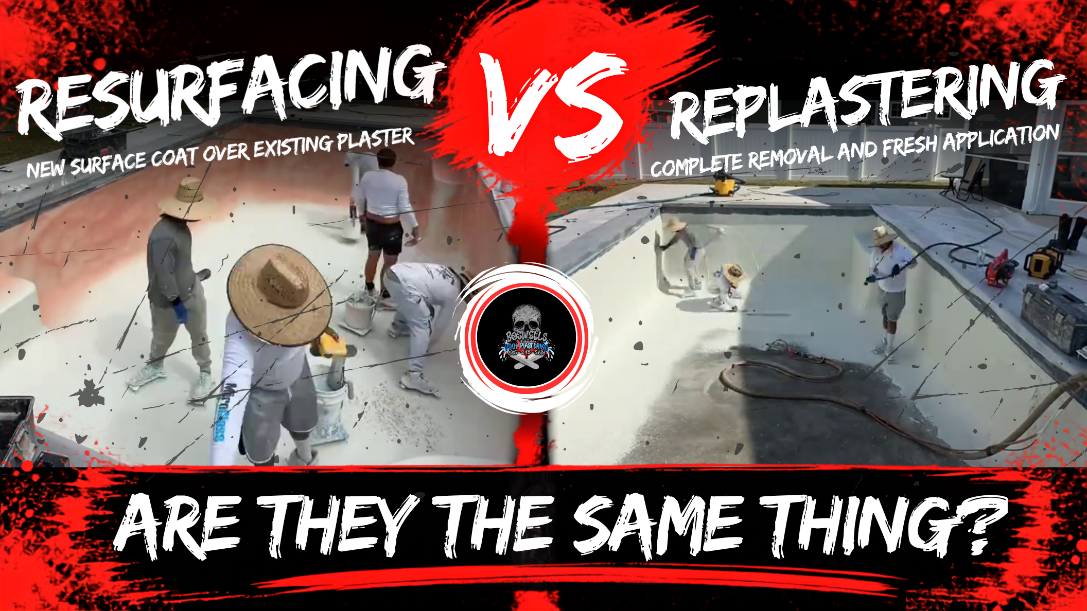 Pool Resurfacing vs Pool Replastering: Are They the Same Thing?